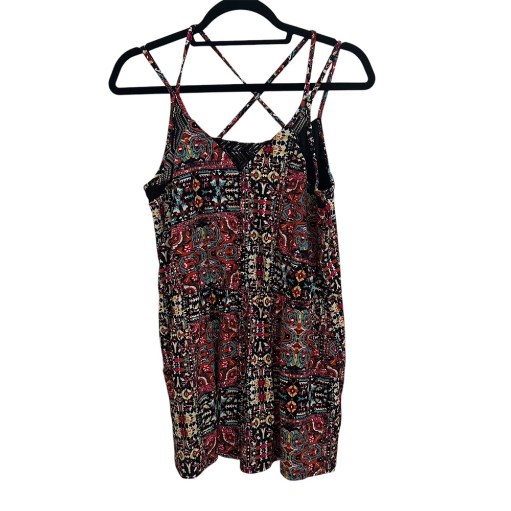 Xhilaration Tribal Print Patterned Stretchy Romper in Women’s Large - Picture 6 of 10